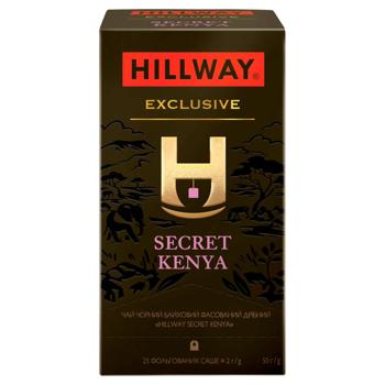 Чай чорний Hillway Exclusive Secret Kenya 2г*25шт - купити, ціни на Ідеал - фото 1