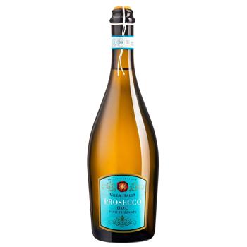 Вино игристое Villa Italia Prosecco Frizzante белое сухое 10,5% 0,75л - купить, цены на Эпицентр FOOD - фото 1