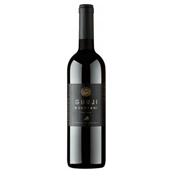 Вино Gurji Mukuzani червоне сухе 12,5% 0,75л - купити, ціни на NOVUS - фото 1