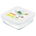 Simax square capacity with cover 180Х180Х55mm
