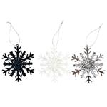 Actuel Snowflake Christmas Tree Decoration 10.4cm in assortment