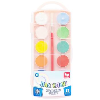 Astra Pastel Watercolor Paints 12 colors - buy, prices for Auchan - photo 2