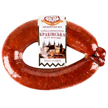 Farro Krakivka Semi-Smoked Sausage High Grade - buy, prices for Supermarket "Kharkiv" - photo 1