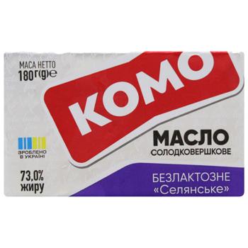 Масло Комо Селянське солодкоовершкове безлактозне 73% 180г - купити, ціни на - фото 3