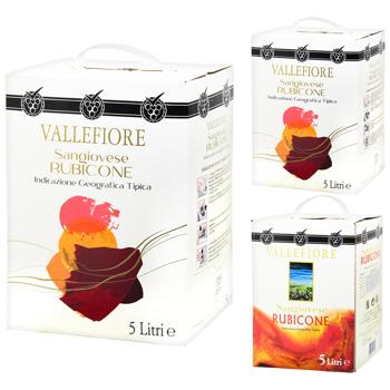 Vallefiore Sangiovese Rubicone Red Dry Wine 11% 5l - buy, prices for METRO - photo 1