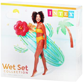 Матрац надувний Intex Кактус 180x130x28см - купити, ціни на Auchan - фото 1