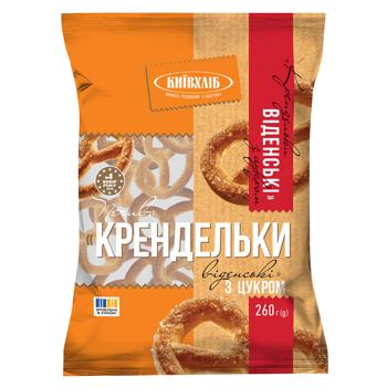 Kyivkhlib Viennese Pretzels with Sugar 260g - buy, prices for NOVUS - photo 1
