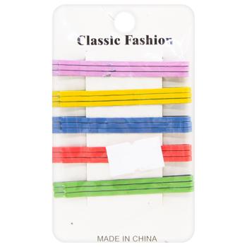 Заколки для волос разноцветные 15шт 3126-5 - купить, цены на КОСМОС - фото 3