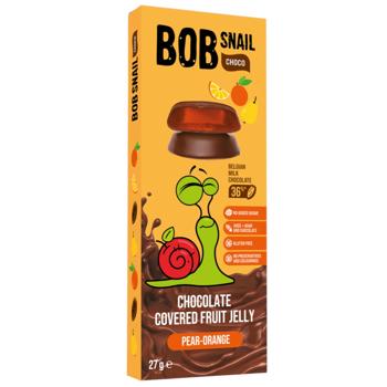 Мармелад Bob Snail груша-апельсин в молочному шоколаді без цукру 27г - купити, ціни на Auchan - фото 1