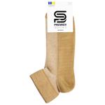 Premier Socks Women's Mesh Quarter Crew Socks s.23-25 Beige
