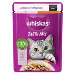 Корм вологий Whiskas Tasty Mix з лососем та морквою для котів 85г