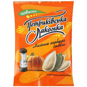 Семена тыквы Петриковская Лакомка жареные соленые 60г - купить, цены на Auchan - фото 1