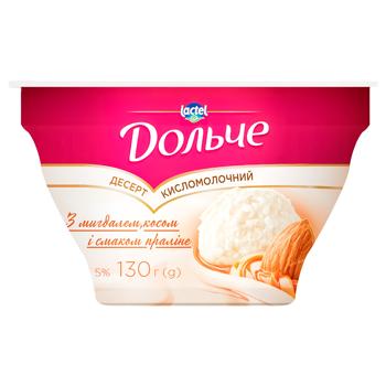 Dolche Fermented Milk Dessert with Almonds, Coconut and Praline Flavor 5% 130g - buy, prices for MegaMarket - photo 1