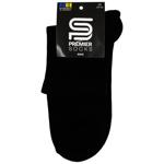 Premier Socks Men's Quarter Crew Socks with Terry Foot s.25, 27, 29 Black