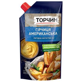 Гірчиця ТОРЧИН® Американська лагідний смак 130г - купити, ціни на Епіцентр FOOD - фото 1