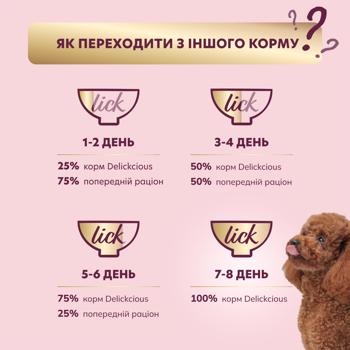 Корм вологий Delickcious Пластівці з ягням та лісовими ягодами для собак 80г - купити, ціни на - фото 5