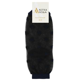 Носки женские Легка Хода р.25 черный-марине - купить, цены на NOVUS - фото 1