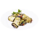 Eggplant, Tomato and Mayonnaise Rolls