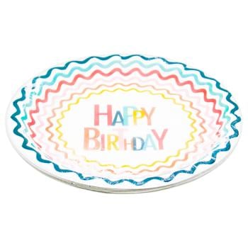 Тарілка Actuel Happy Birthday 23см 10шт - купити, ціни на - фото 2