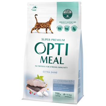 Optimeal Dry Food with Cod for Cats 700g
