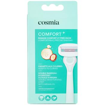 Станок для гоління Cosmia Comfort+ жіночий 5 лез (3596710541133) - купить, цены на Auchan - фото 1