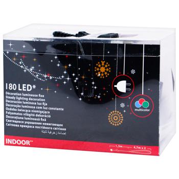 Multicolor Garland 180 LED 9m - buy, prices for Auchan - photo 1