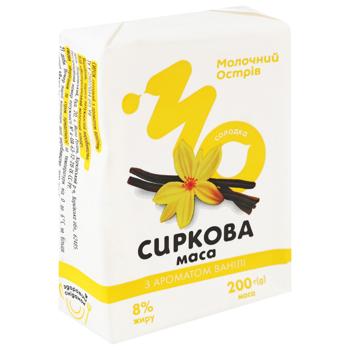 Маса сиркова Молочний Острів 8% солодка з ароматом ванілі 200 г - купить, цены на Эпицентр FOOD - фото 2