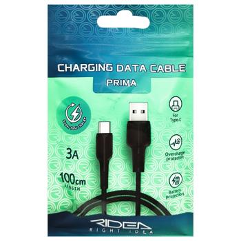 Кабель USB Ridea Prima Type-C RC-M121 3A black - купити, ціни на КОСМОС - фото 1