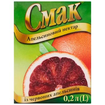 Нектар Смак Апельсиновый из красных апельсинов 200мл - купить, цены на - фото 2