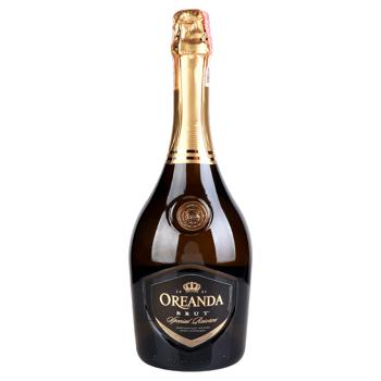 Напиток алкогольный Oreanda Premium Special Reserve белый сухой сильногазированный 10,5-12,5% 0,75л - купить, цены на AlcoHub - фото 1