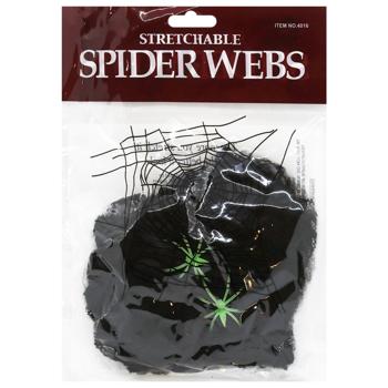 Black Spider Webs with Spiders 20g