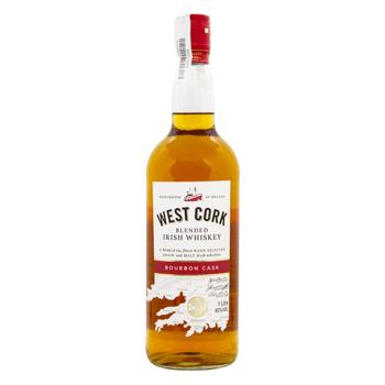 Віскі West Cork Bourbon Cask 40% 1,0л