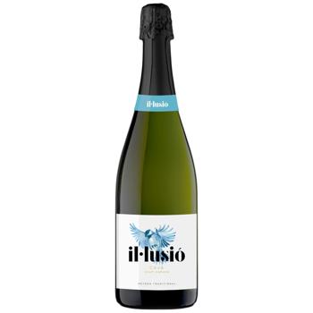 Вино ігристе IL Lusio Cava Brut Nature 11.5% 0,75 л - купить, цены на Эпицентр FOOD - фото 1