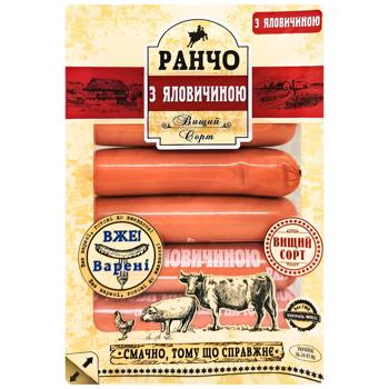 Сосиски Ранчо с говядиной высший сорт 275г - купить, цены на КОСМОС - фото 1