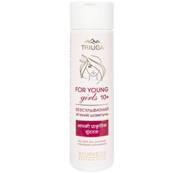 Шампунь Triuga Ayurveda For Young Girls Безсульфатний м'який 250мл - купити, ціни на Auchan - фото 1