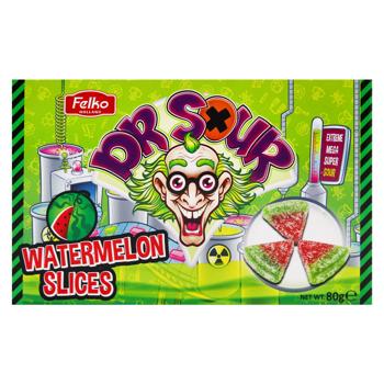 Цукерки Dr. Sour Watermelon Slices кислі 80г - купити, ціни на NOVUS - фото 2