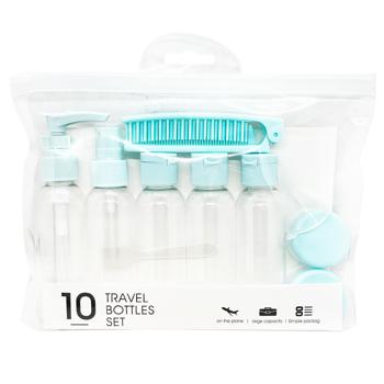 Набор емкостей для путешествий 10 предметов - купить, цены на КОСМОС - фото 1