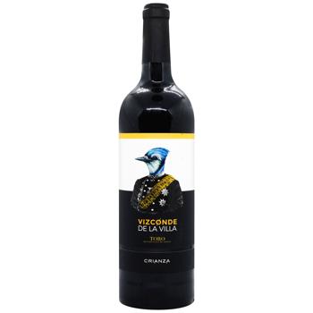 Вино Vizconde De La Villa Toro Crianza сухе червоне 14,5% 0,75л