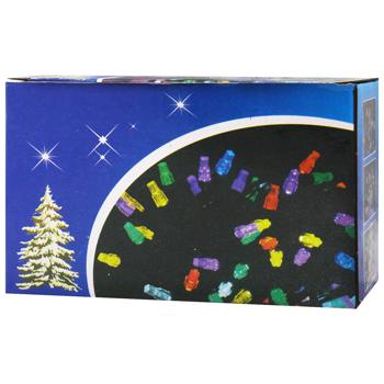 Гірлянда електрична 100 лампочок, 9м, чорний кабель, холодний білий арт. 6359-250402 И837 - купити, ціни на КОСМОС - фото 1