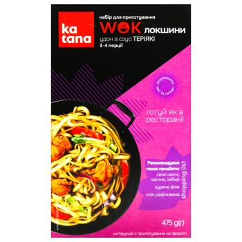 Набор Katana для приготовления WOK лапши пшеничной удон в соусе терияки 475г - купить, цены на КОСМОС - фото 3