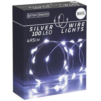 NY K LED ГІРЛЯНДА ХОЛ БІЛ 100L 5М