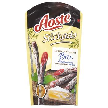 Ковбаски Aoste Stickado 70 г з сиром брі - купити, ціни на КОСМОС - фото 1