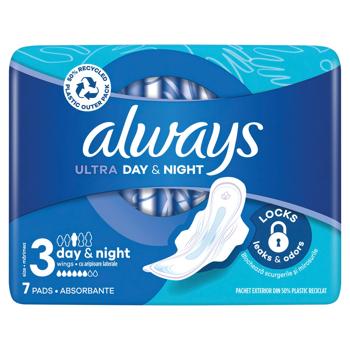 Always Ultra Day&Night Hygienical Pads 7pcs - buy, prices for COSMOS - photo 3