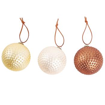 Actuel Glass Christmas Tree Ball with Spikes 7.8cm in assortment - buy, prices for Auchan - photo 1