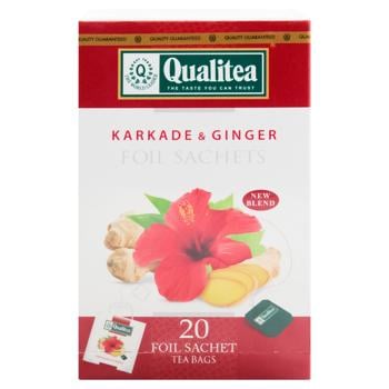 Qualitea Karkade and Ginger Herbal Tea 2g*20pcs - buy, prices for MegaMarket - photo 2