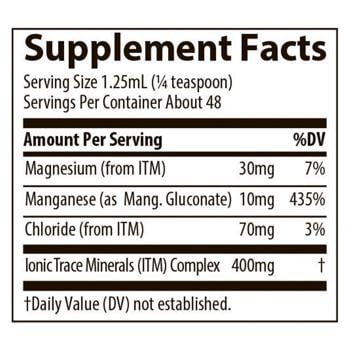 Trace Minerals Liquid Ionic Manganese - 10 mg per serving 2 oz. - купити, ціни на - фото 3