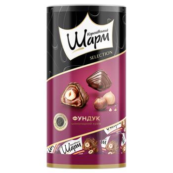 Цукерки АВК Королівський шарм з цілим фундуком і шоколадним кремом 235г - купити, ціни на ЕКО Маркет - фото 1