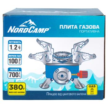 Плита газовая NordCamp NC01100 портативная - купить, цены на КОСМОС - фото 3