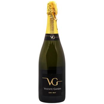 Vicente Gandia Cava White Brut Sparkling Wine 11.5% 0.75l - buy, prices for ULTRAMARKET - photo 1