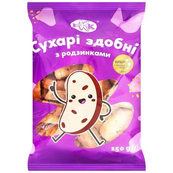 BKK Butter Crackers with Raisins 250g - buy, prices for NOVUS - photo 1